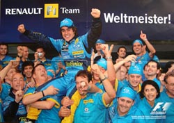 CAMPION DU MONDE  MERCI RENAULT ET FERNANDO